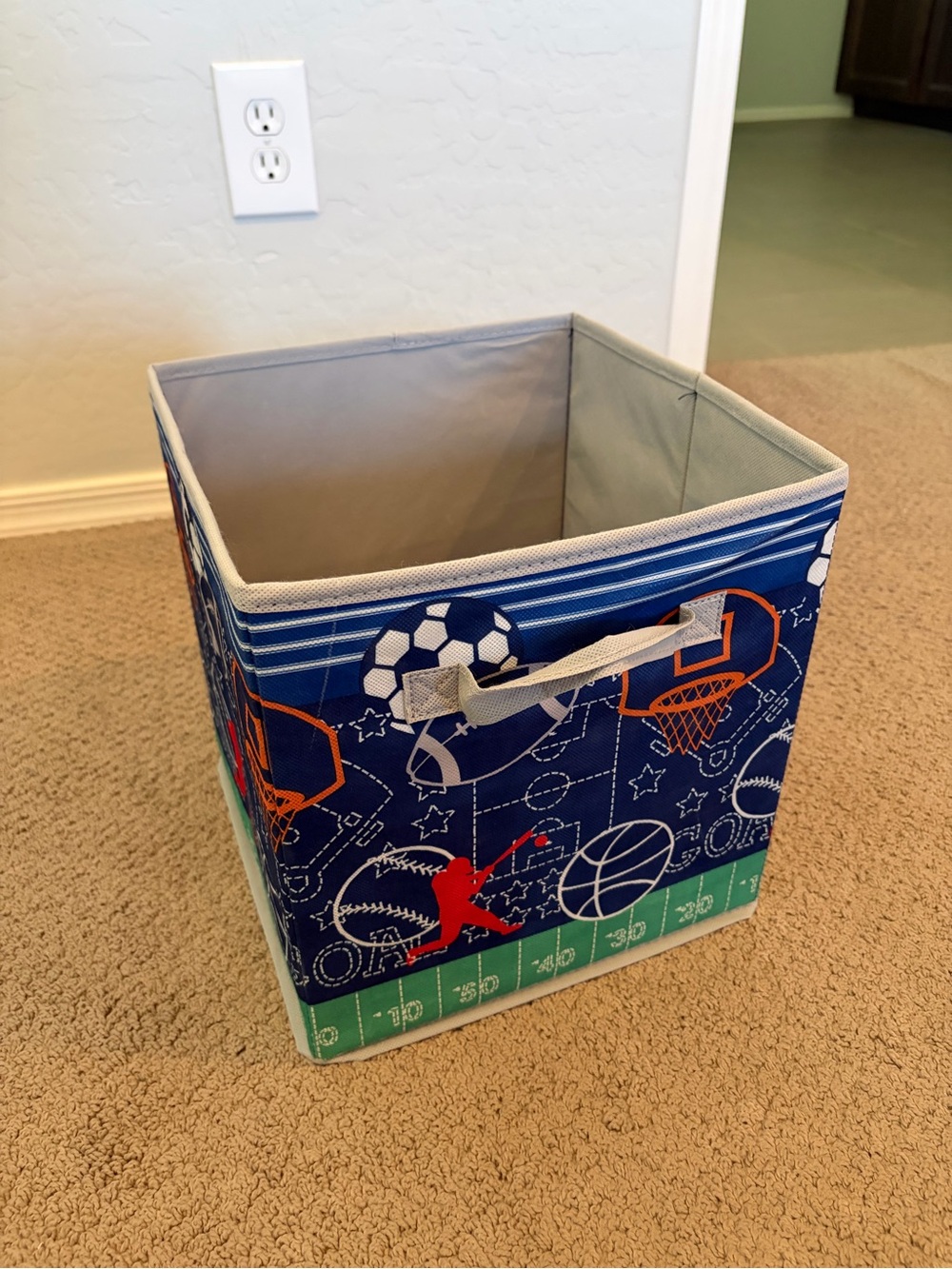 Target Kids Foldable Sports Storage Bin - Blue, Green, Orange